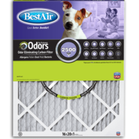Carbon Infused Pet Filter 6 pack 16 x 20 x 1 RPS Products Inc 16 x 20 x 1 BestAir PF1620-1 Furnace Filter MERV 11